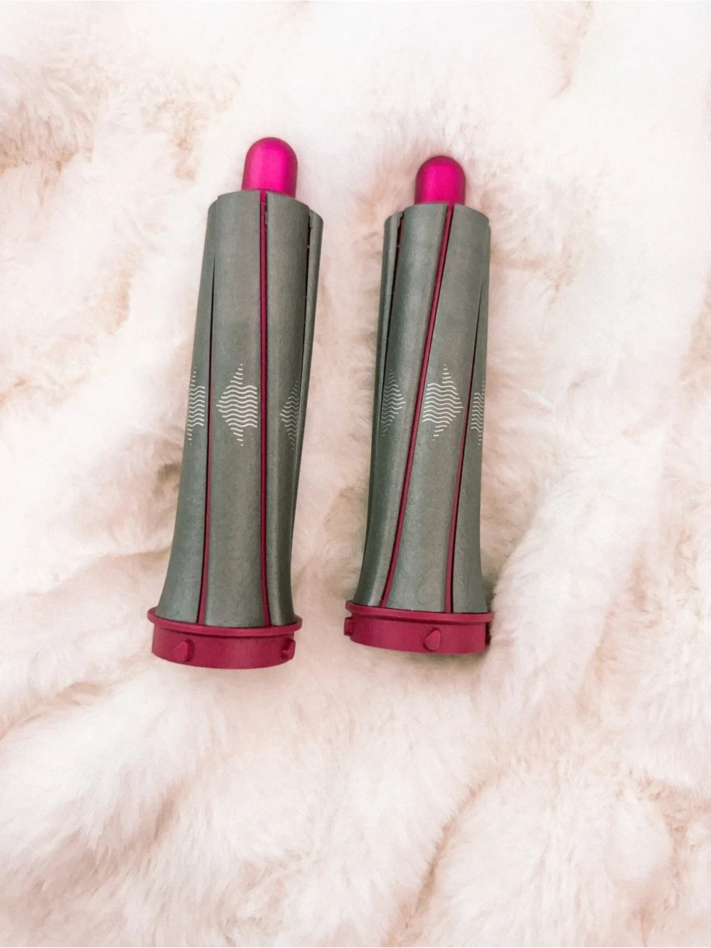 Dyson Hair Multi-Styler Set in Pink and Gray with Orange Case